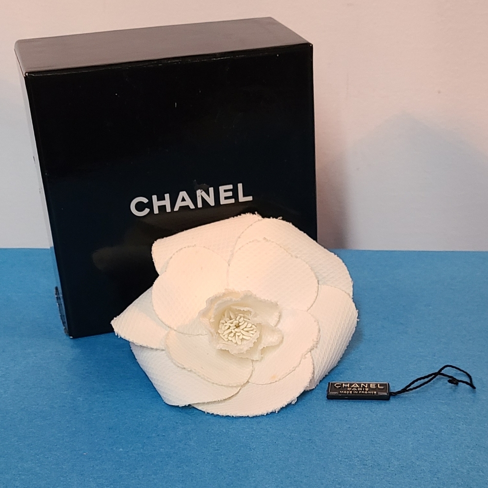 Chanel Camellia Textile Corsage